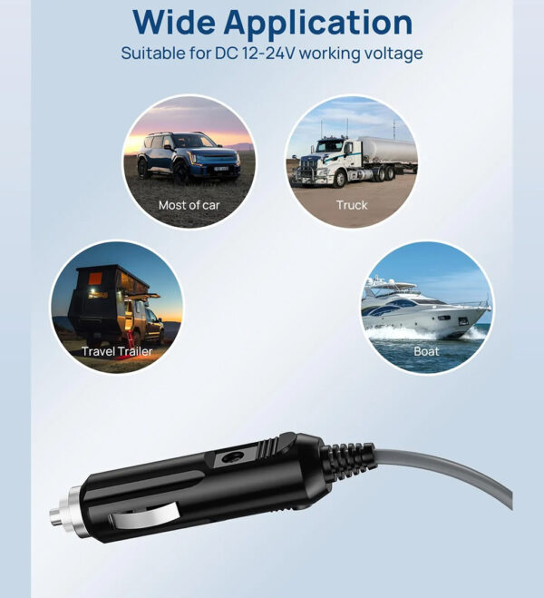 Starlink Mini 3M/5M 100W Car Charger One-to-One DC Cable Power Cord Compatible Mini - Image 2
