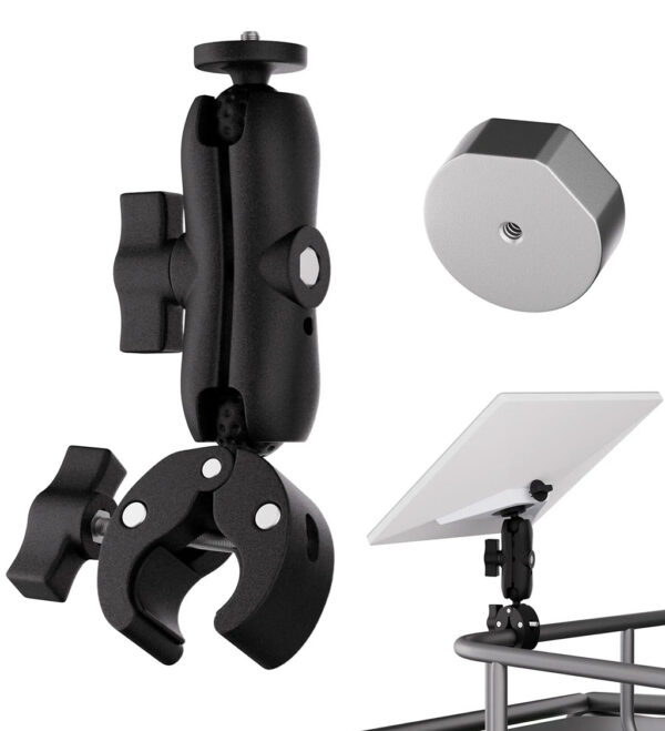 Starlink Mini Clamp with Double Ball Head Magic Arm and Tripod Adapter