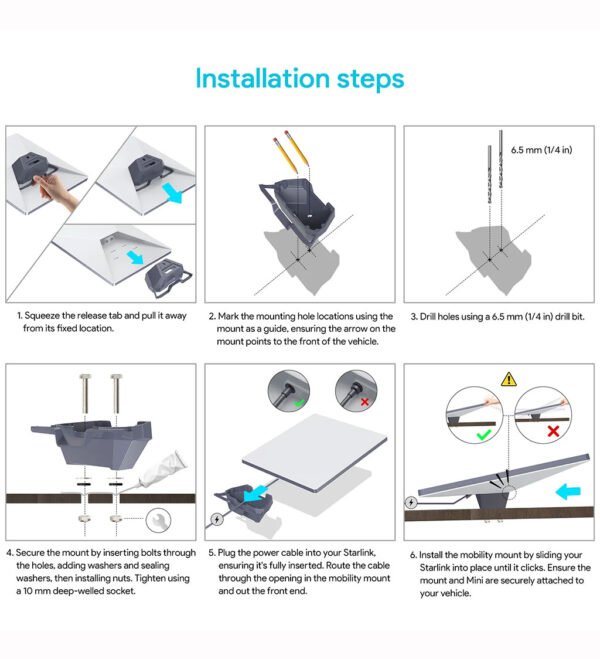 Starlink V3 Standard Mobility Mount for Gen 3 Standard Dish - Image 3