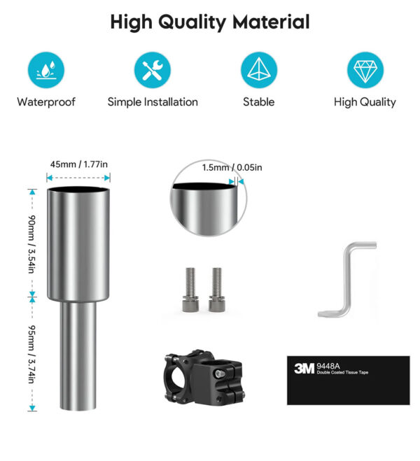 Starlink Mini Pipe Bracket Pole Adapter - Image 2