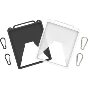 White & Black Starlink Mini Silicone Protective Cover with Spring Hooks