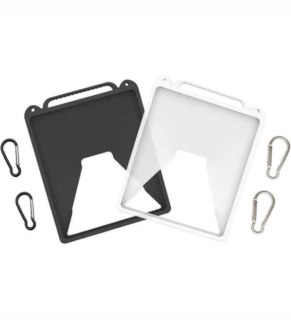 White & Black Starlink Mini Silicone Protective Cover with Spring Hooks